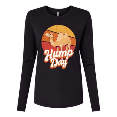 Funny Hump Day Camel Retro Vintage Camel Lovers Womens Cotton Relaxed Long Sleeve T-Shirt