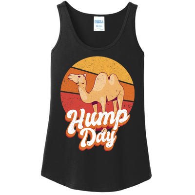 Funny Hump Day Camel Retro Vintage Camel Lovers Ladies Essential Tank