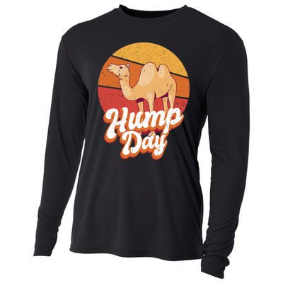 Funny Hump Day Camel Retro Vintage Camel Lovers Cooling Performance Long Sleeve Crew