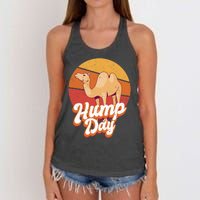 Funny Hump Day Camel Retro Vintage Camel Lovers Women's Knotted Racerback Tank