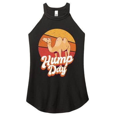 Funny Hump Day Camel Retro Vintage Camel Lovers Women's Perfect Tri Rocker Tank