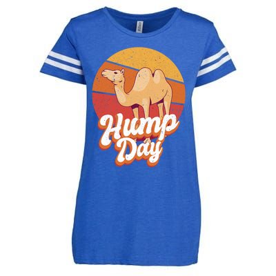 Funny Hump Day Camel Retro Vintage Camel Lovers Enza Ladies Jersey Football T-Shirt