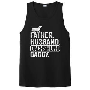 Father Husband Dachshund Daddy Wiener Dad Grandpa Doxie PosiCharge Competitor Tank