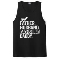 Father Husband Dachshund Daddy Wiener Dad Grandpa Doxie PosiCharge Competitor Tank