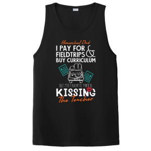 Funny Homeschool Dad Gift Kissing the Teacher Homeschool Dad PosiCharge Competitor Tank