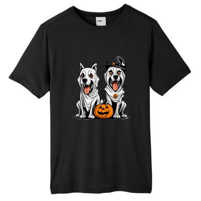 Funny Halloween Dog Ghost Mummy Dog Lover Matching Family Gift Tall Fusion ChromaSoft Performance T-Shirt