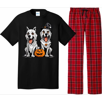 Funny Halloween Dog Ghost Mummy Dog Lover Matching Family Gift Pajama Set