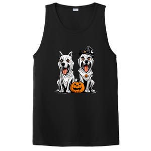 Funny Halloween Dog Ghost Mummy Dog Lover Matching Family Gift PosiCharge Competitor Tank