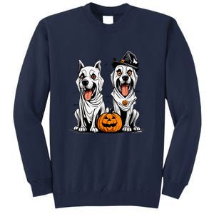 Funny Halloween Dog Ghost Mummy Dog Lover Matching Family Gift Tall Sweatshirt