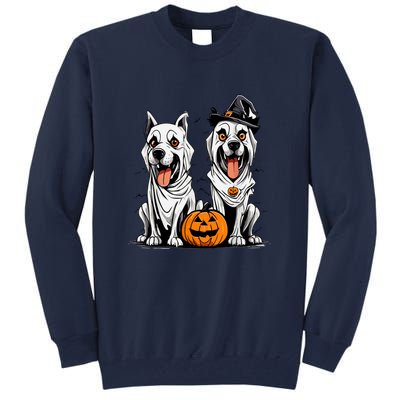 Funny Halloween Dog Ghost Mummy Dog Lover Matching Family Gift Tall Sweatshirt