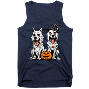 Funny Halloween Dog Ghost Mummy Dog Lover Matching Family Gift Tank Top