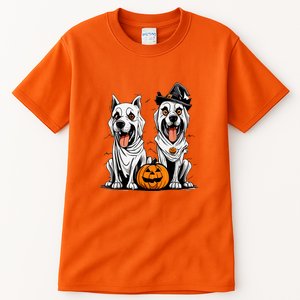 Funny Halloween Dog Ghost Mummy Dog Lover Matching Family Gift Tall T-Shirt