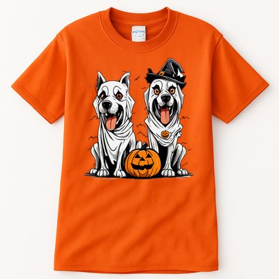 Funny Halloween Dog Ghost Mummy Dog Lover Matching Family Gift Tall T-Shirt