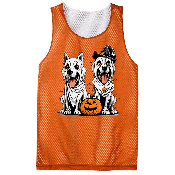 Funny Halloween Dog Ghost Mummy Dog Lover Matching Family Gift Mesh Reversible Basketball Jersey Tank