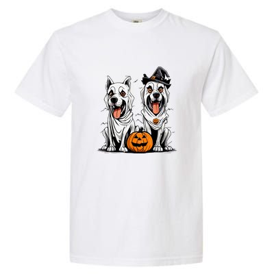 Funny Halloween Dog Ghost Mummy Dog Lover Matching Family Gift Garment-Dyed Heavyweight T-Shirt