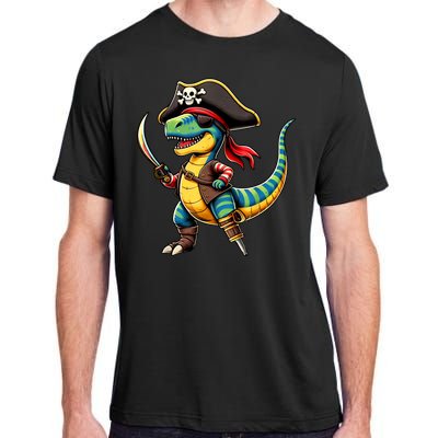 Funny Halloween Dinosaur Trex Pirate Adult ChromaSoft Performance T-Shirt