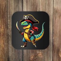 Funny Halloween Dinosaur Trex Pirate Coaster