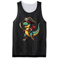 Funny Halloween Dinosaur Trex Pirate Mesh Reversible Basketball Jersey Tank