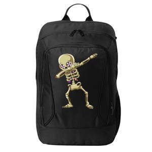 Funny Halloween Dabbing Candy Skeleton Adult Dab Gift City Backpack