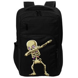 Funny Halloween Dabbing Candy Skeleton Adult Dab Gift Impact Tech Backpack