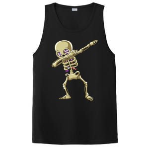 Funny Halloween Dabbing Candy Skeleton Adult Dab Gift PosiCharge Competitor Tank