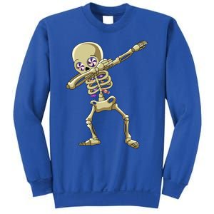 Funny Halloween Dabbing Candy Skeleton Adult Dab Gift Sweatshirt