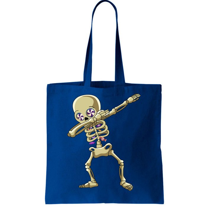 Funny Halloween Dabbing Candy Skeleton Adult Dab Gift Tote Bag