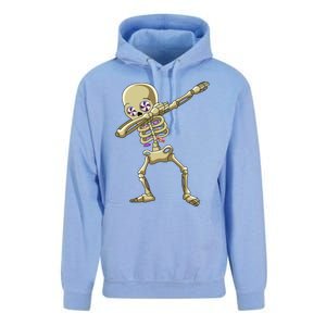 Funny Halloween Dabbing Candy Skeleton Adult Dab Gift Unisex Surf Hoodie