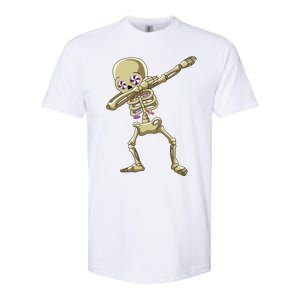 Funny Halloween Dabbing Candy Skeleton Adult Dab Gift Softstyle CVC T-Shirt