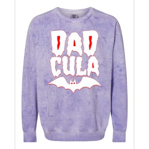 Funny Halloween Dadcula Dracula Colorblast Crewneck Sweatshirt