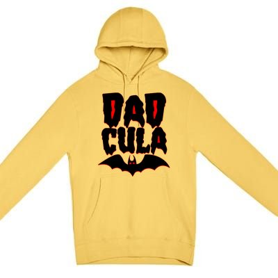 Funny Halloween Dadcula Dracula Premium Pullover Hoodie