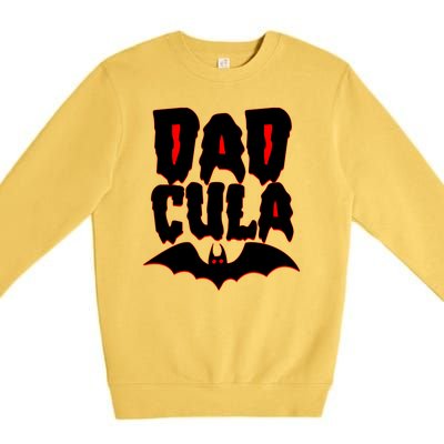 Funny Halloween Dadcula Dracula Premium Crewneck Sweatshirt