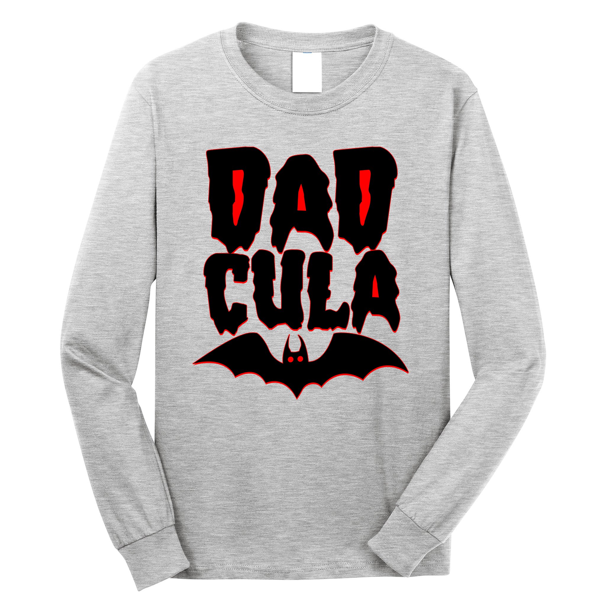 Funny Halloween Dadcula Dracula Long Sleeve Shirt