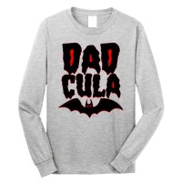 Funny Halloween Dadcula Dracula Long Sleeve Shirt