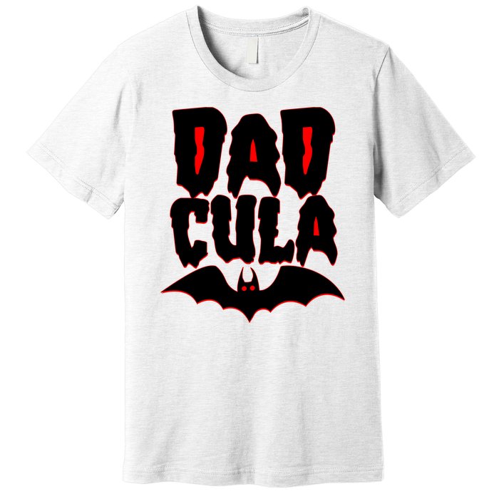 Funny Halloween Dadcula Dracula Premium T-Shirt