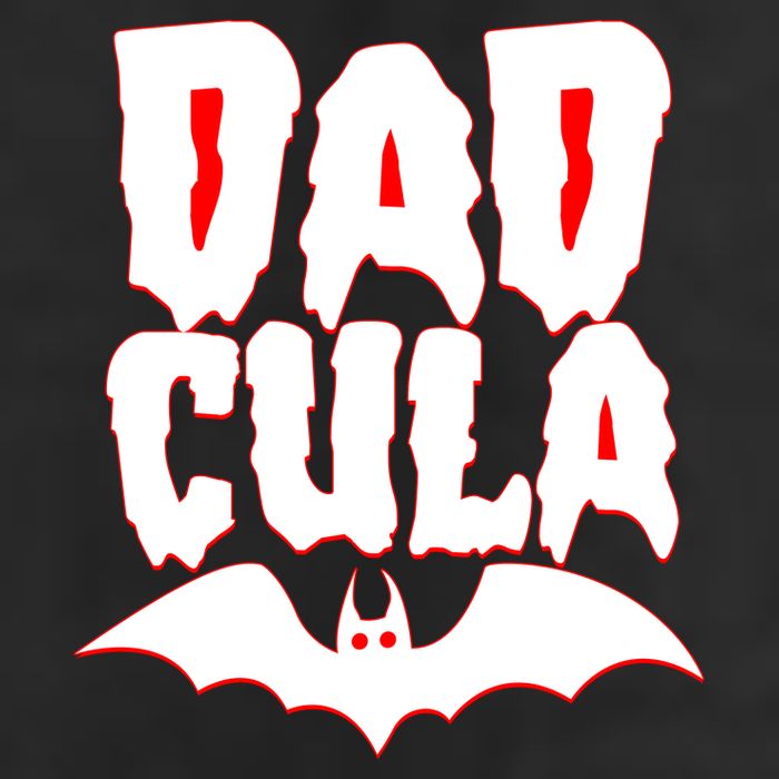 Funny Halloween Dadcula Dracula 7 Panel Mesh Trucker Snapback Hat