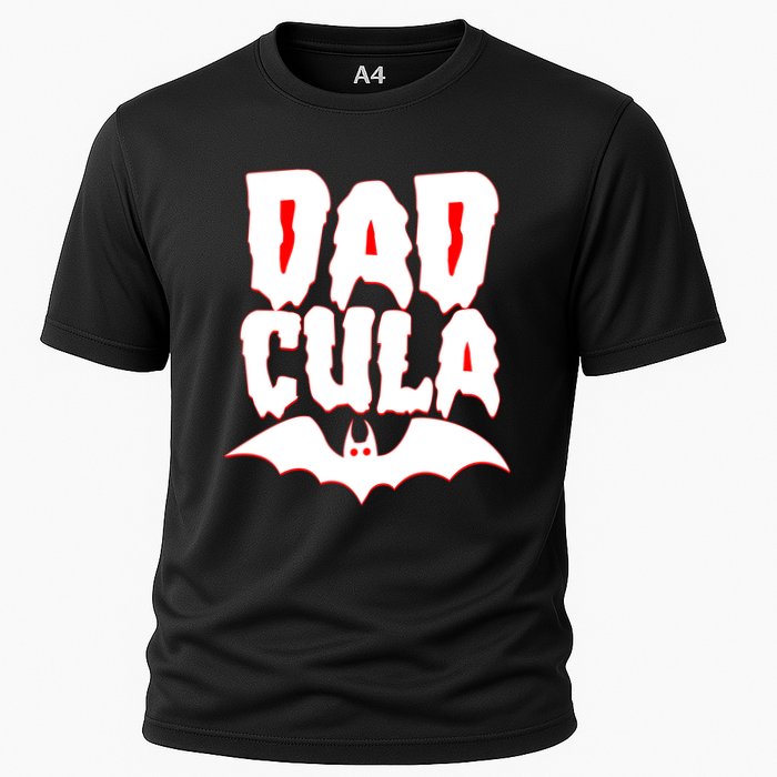 Funny Halloween Dadcula Dracula Cooling Performance Crew T-Shirt