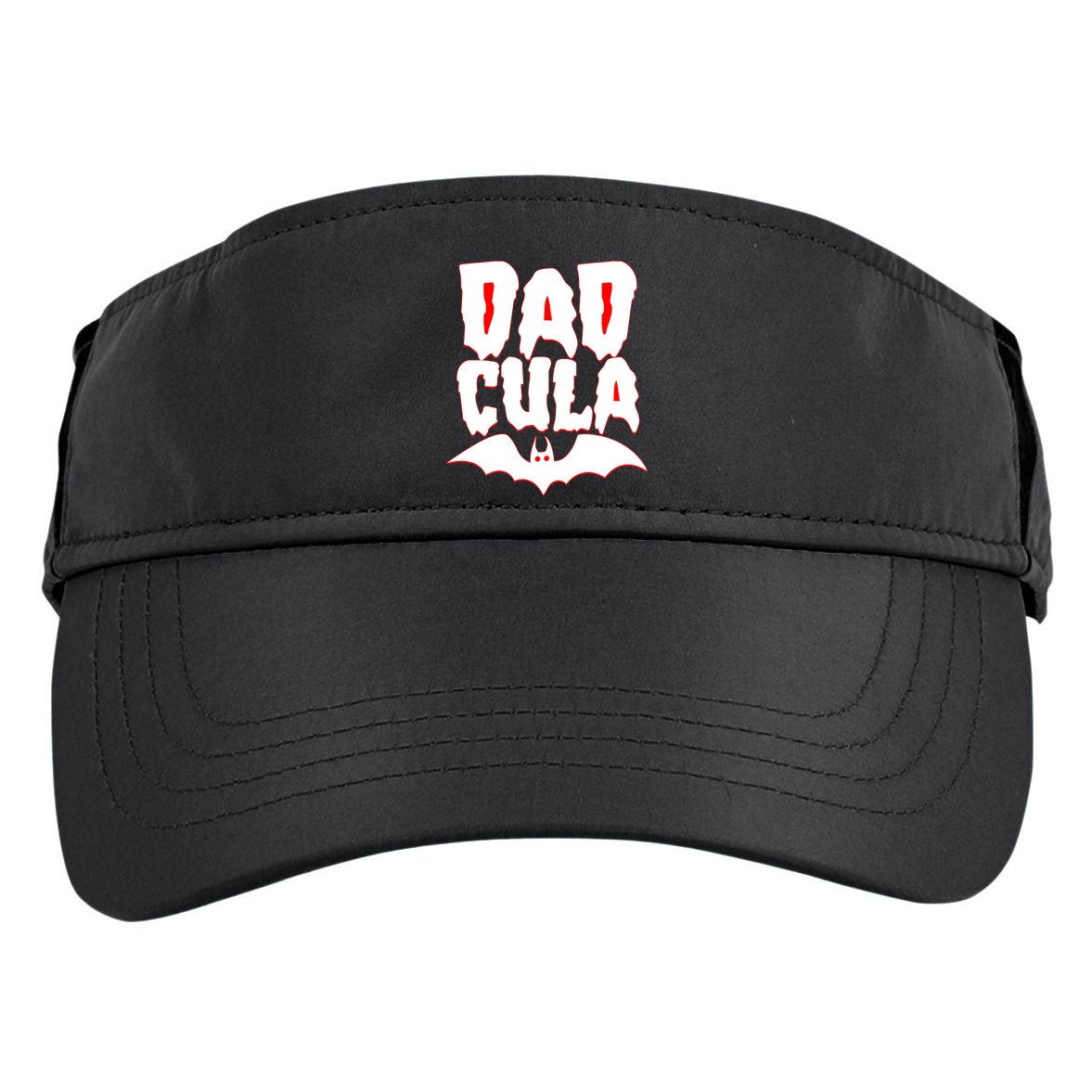 Funny Halloween Dadcula Dracula Adult Drive Performance Visor