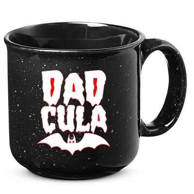 Funny Halloween Dadcula Dracula 15oz Campfire Ceramic Mug