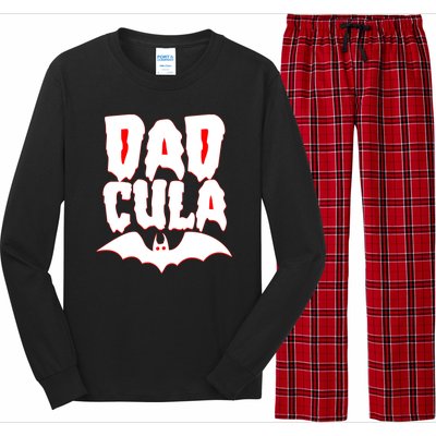 Funny Halloween Dadcula Dracula Long Sleeve Pajama Set