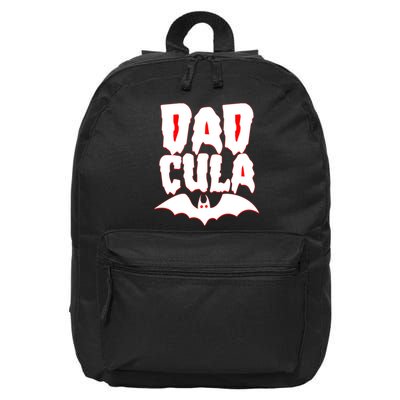 Funny Halloween Dadcula Dracula 16 in Basic Backpack