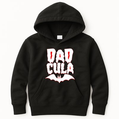 Funny Halloween Dadcula Dracula Kids Hoodie
