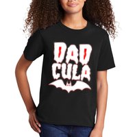 Funny Halloween Dadcula Dracula Kids T-Shirt