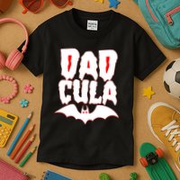 Funny Halloween Dadcula Dracula Kids T-Shirt
