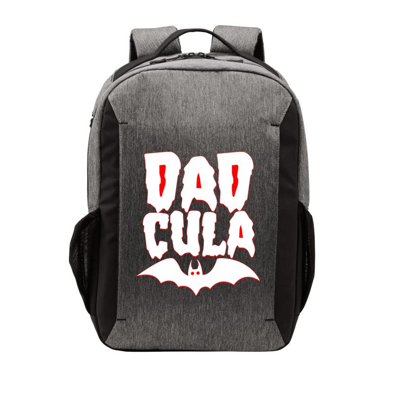 Funny Halloween Dadcula Dracula Vector Backpack