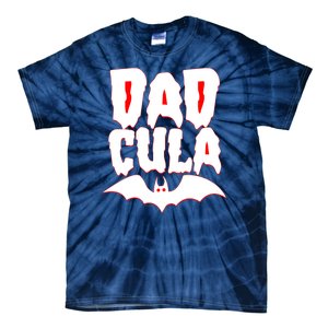 Funny Halloween Dadcula Dracula Tie-Dye T-Shirt