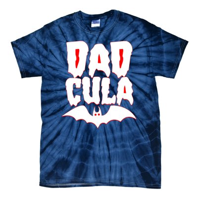 Funny Halloween Dadcula Dracula Tie-Dye T-Shirt