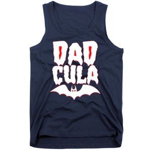 Funny Halloween Dadcula Dracula Tank Top