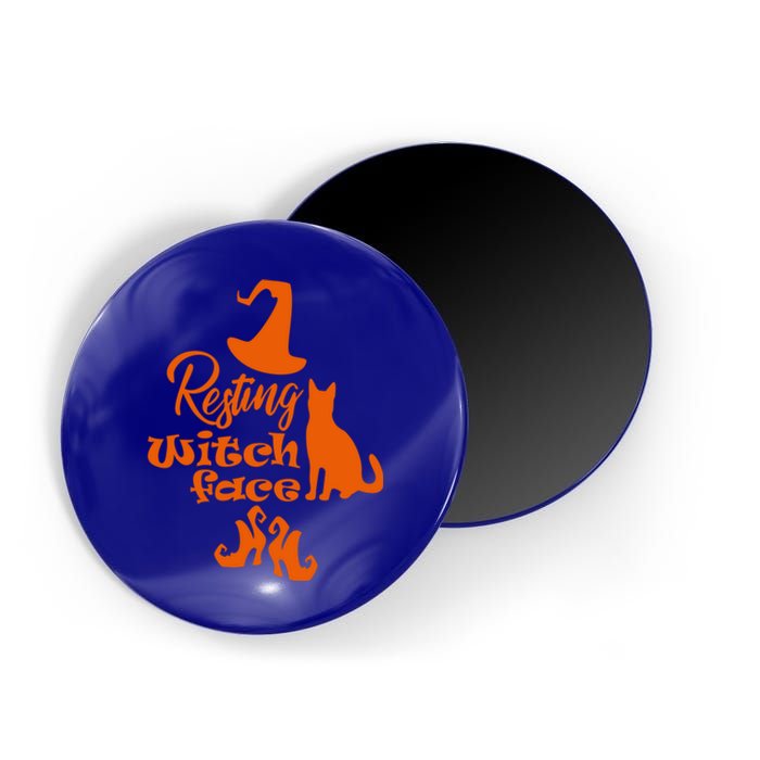 Funny Halloween Design Resting Witch Face Cute Gift Magnet