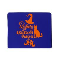 Funny Halloween Design Resting Witch Face Cute Gift Mousepad